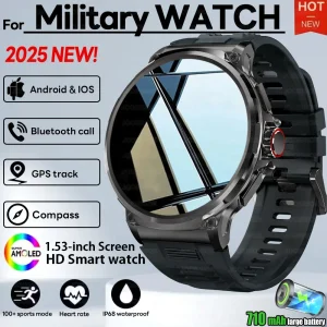2025 New Military GPS Smart Watch for Men.