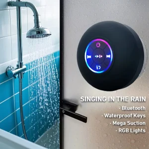 Portable Wireless Bluetooth Speaker (IPX4 Waterproof).